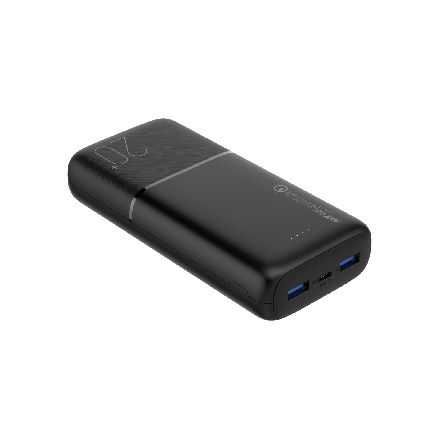 BATERIA EXTERNA DE CARGA RÁPIDA 20W 20.000 MAH DUSTED NEGRA - 3