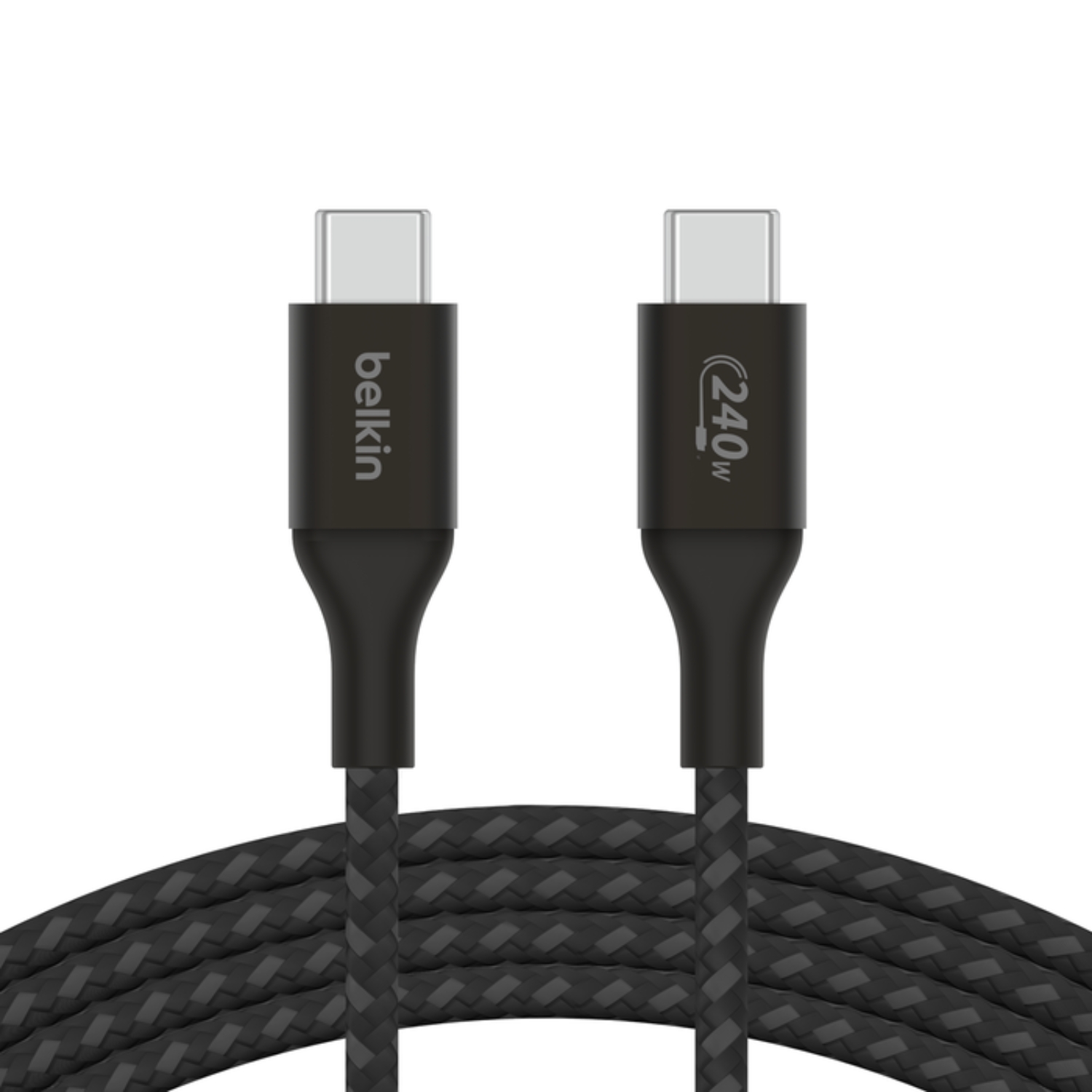 CABLE USB-C A USB-C 240W DE 2.0 MT TRENZADO BELKIN NEGRO - 4