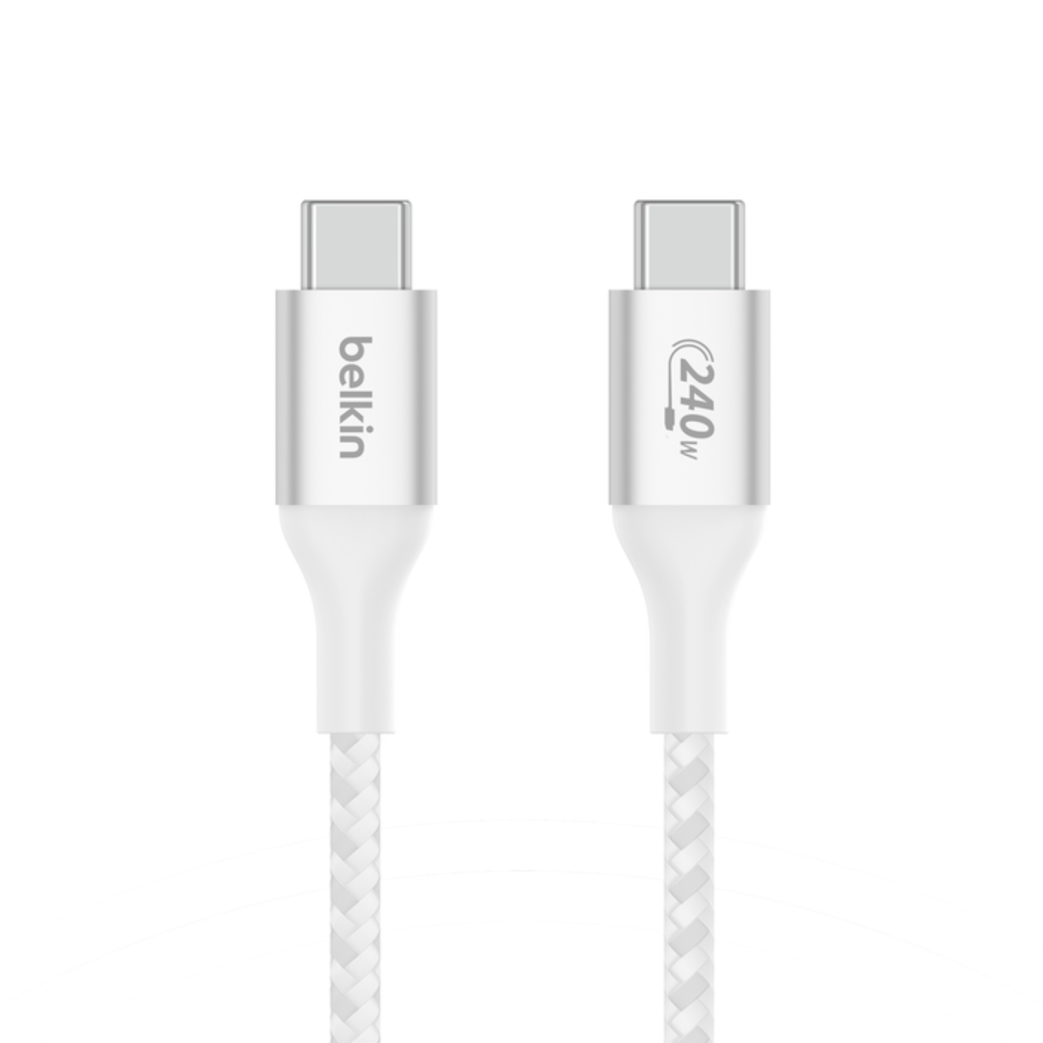 CABLE USB-C A USB-C 240W DE 2.0 MT TRENZADO BELKIN BLANCO - 1