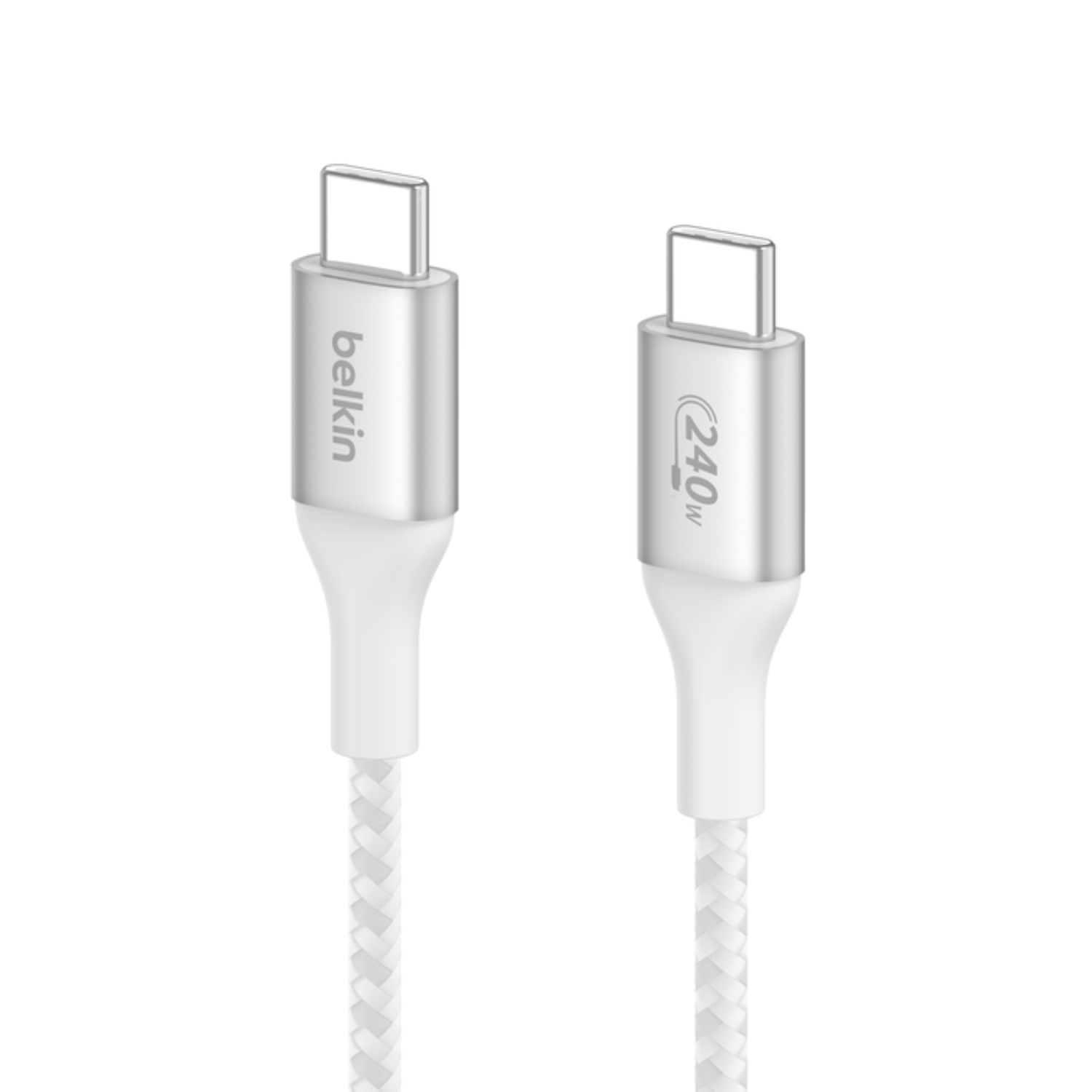 CABLE USB-C A USB-C 240W DE 2.0 MT TRENZADO BELKIN BLANCO - 3