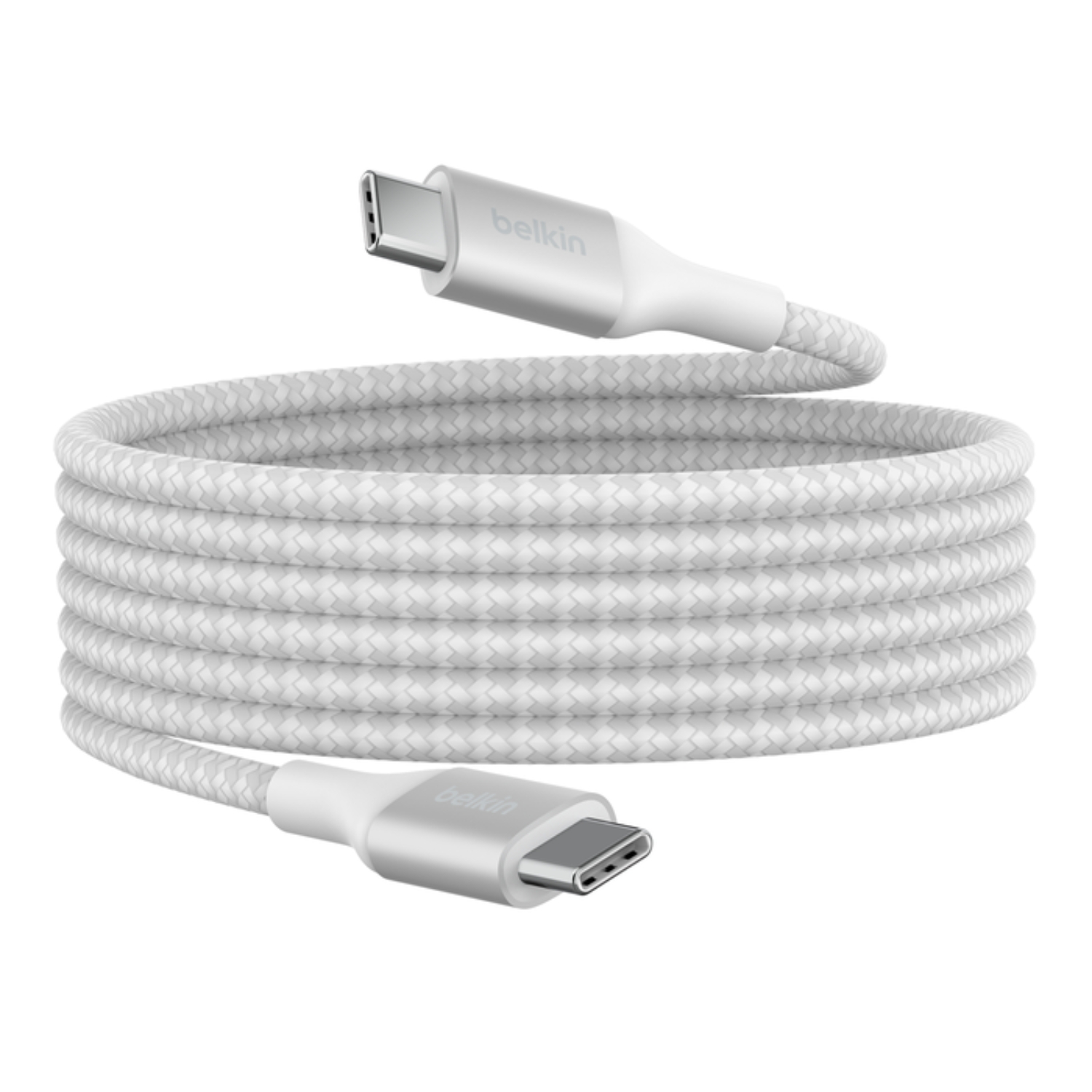 CABLE USB-C A USB-C 240W DE 2.0 MT TRENZADO BELKIN BLANCO - 5