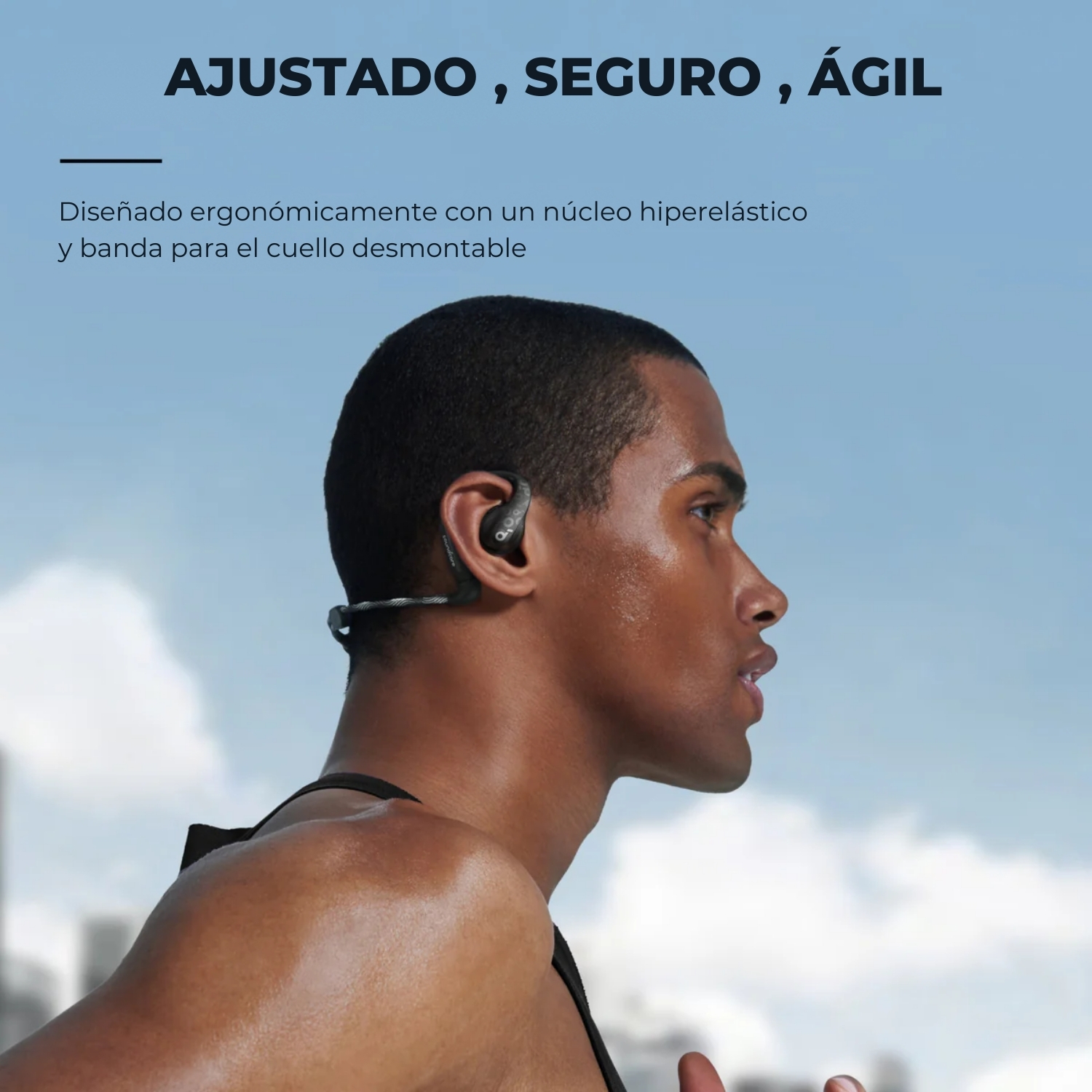 AUDIFONO TRANSMISION AEREA AEROFIT PRO SOUNDCORE NEGRO - 7