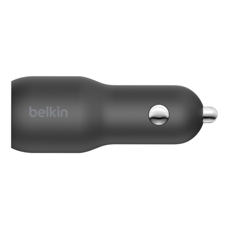 CARGADOR DE AUTO 37W CON CABLE USB-C A LIGHTNING NEGRO - 2