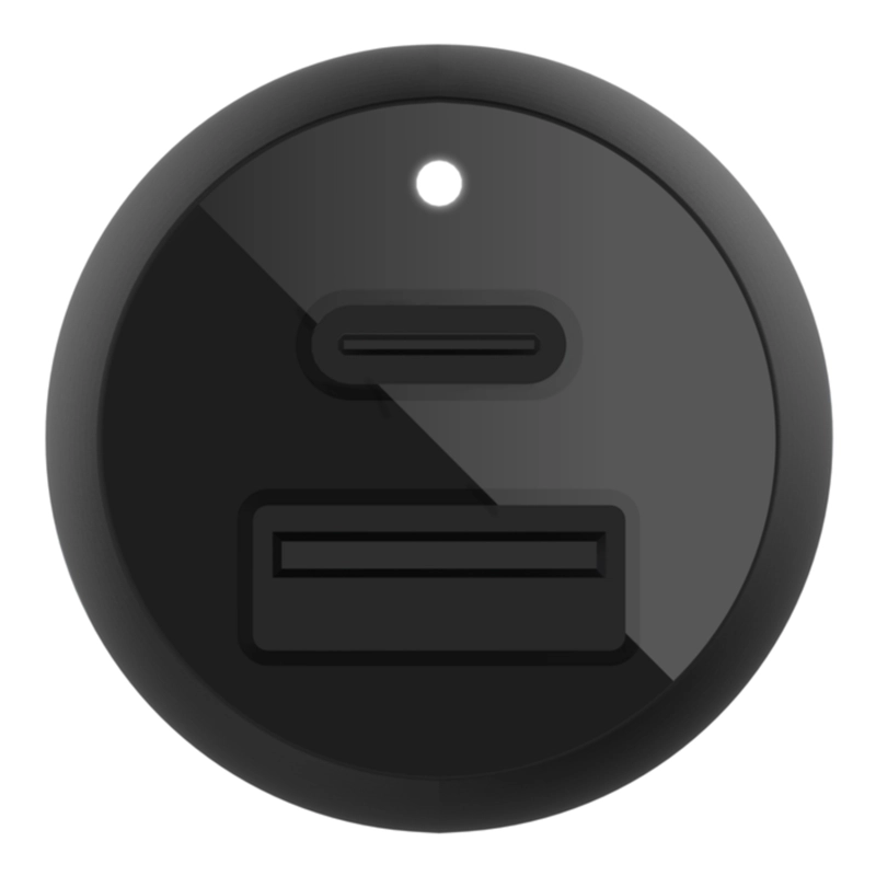 CARGADOR DE AUTO 37W CON CABLE USB-C A LIGHTNING NEGRO - 3