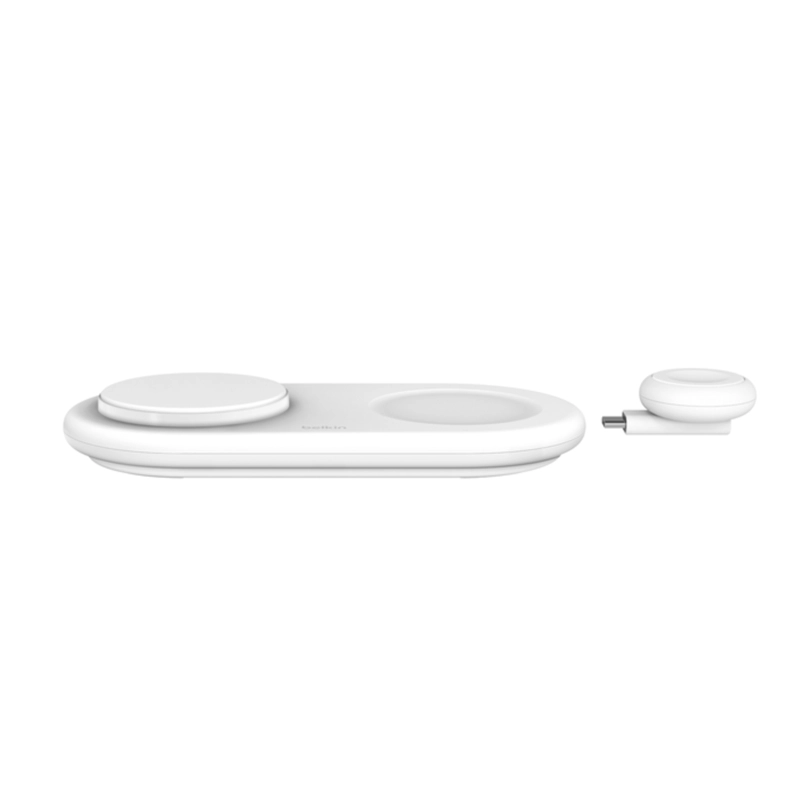 BASE DE CARGA 3 EN 1 INALAMBRICA PLANA QI2 BELKIN BLANCA - 3