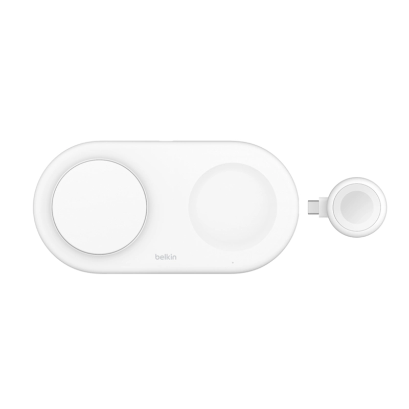 BASE DE CARGA 3 EN 1 INALAMBRICA PLANA QI2 BELKIN BLANCA - 4