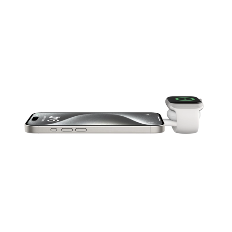 BASE DE CARGA 3 EN 1 INALAMBRICA PLANA QI2 BELKIN BLANCA - 6