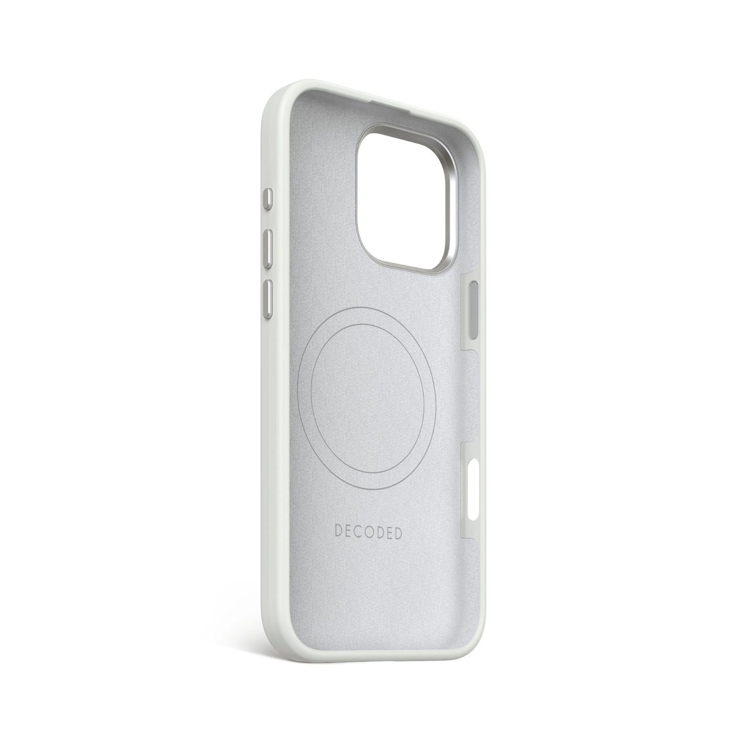 FUNDA SILICONA ANTIMICROBIAL MAGSAFE IPHONE 16 PRO MAX GRIS - 4