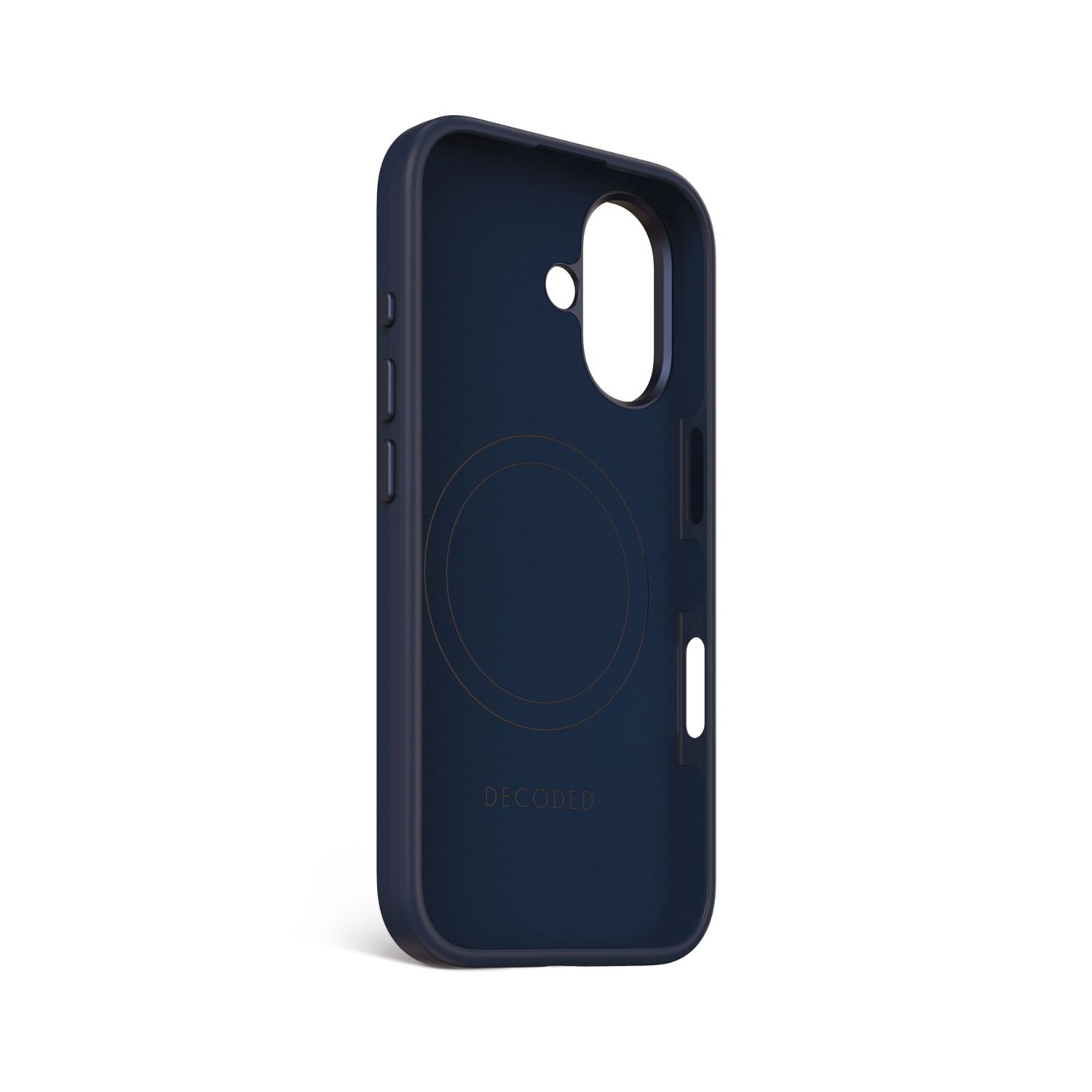 FUNDA SILICONA ANTIMICROBIAL MAGSAFE IPHONE 16 AZUL MARINO - 3