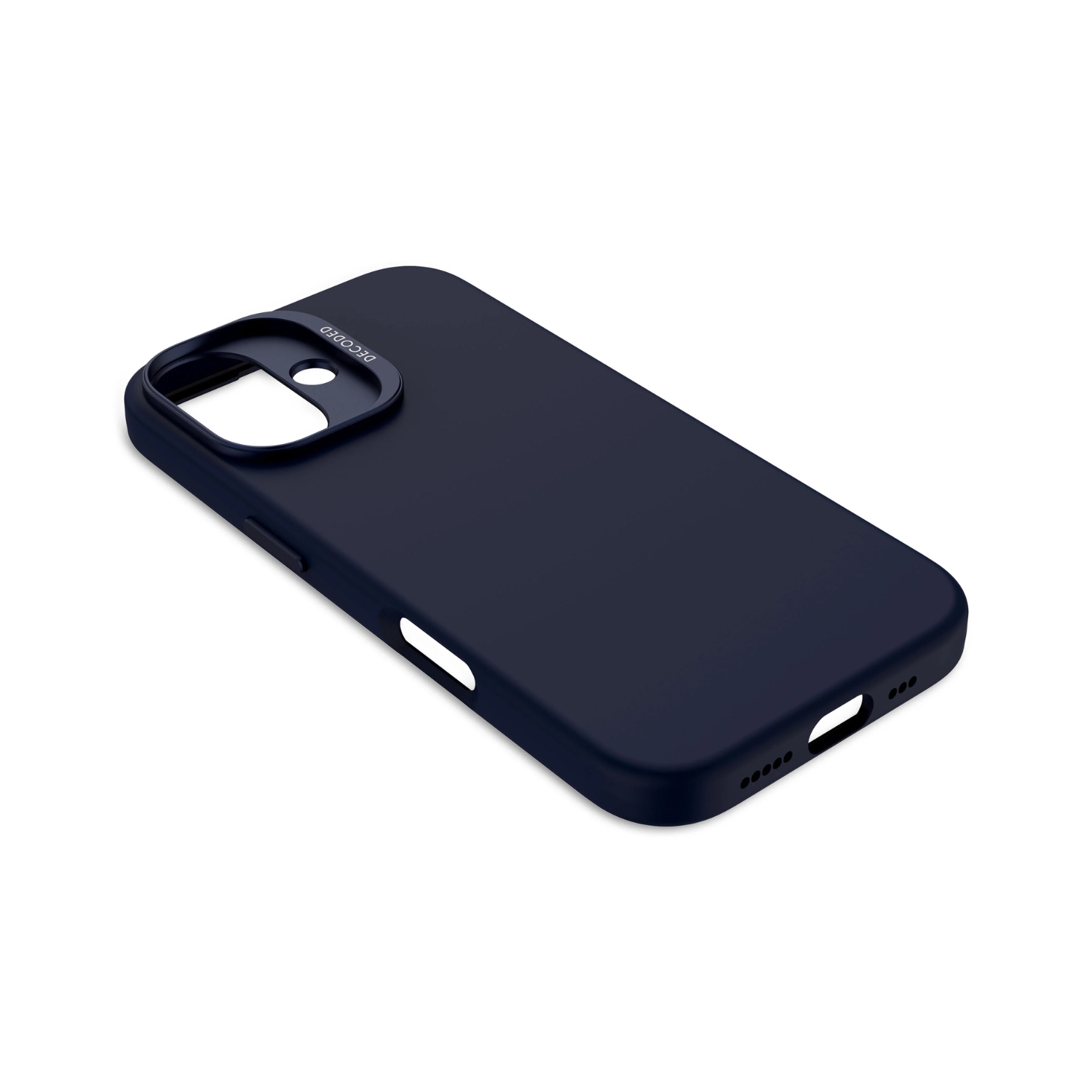 FUNDA SILICONA ANTIMICROBIAL MAGSAFE IPHONE 16 AZUL MARINO - 6