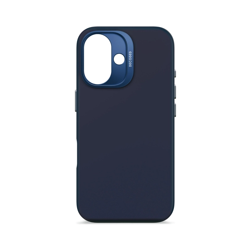 FUNDA SILICONA ANTIMICROBIAL MAGSAFE IPHONE 16 AZUL MARINO - 8