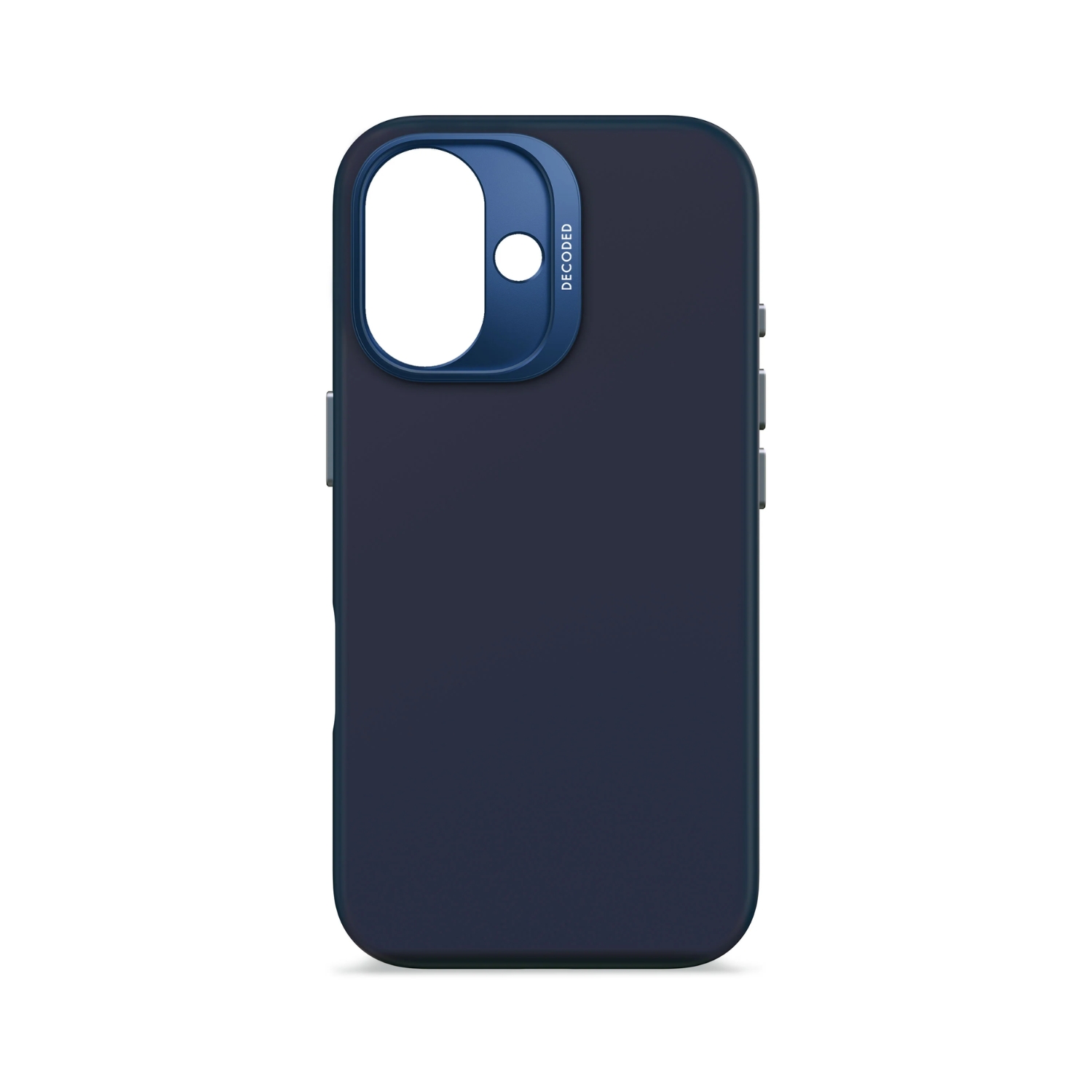 FUNDA SILICONA ANTIMICROBIAL MAGSAFE IPHONE 16 AZUL MARINO - 8
