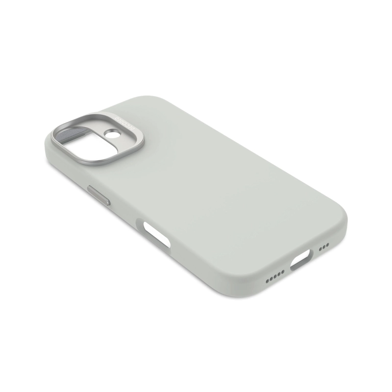 FUNDA SILICONA ANTIMICROBIAL MAGSAFE IPHONE 16 DECODED GRIS - 8