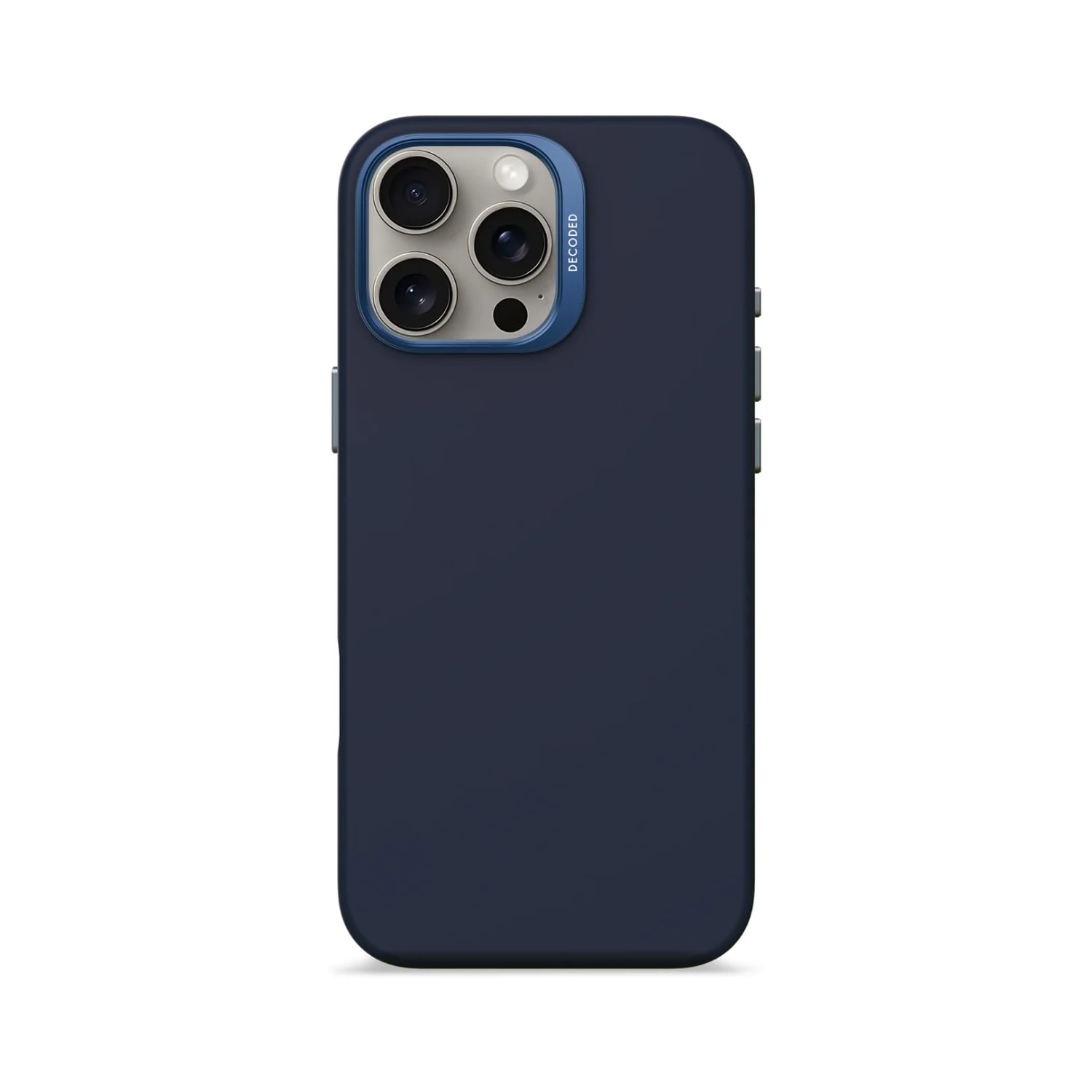 FUNDA SILICONA ANTIMICROBIAL MAGSAFE IPHONE 16 PRO MAX AZUL - 1
