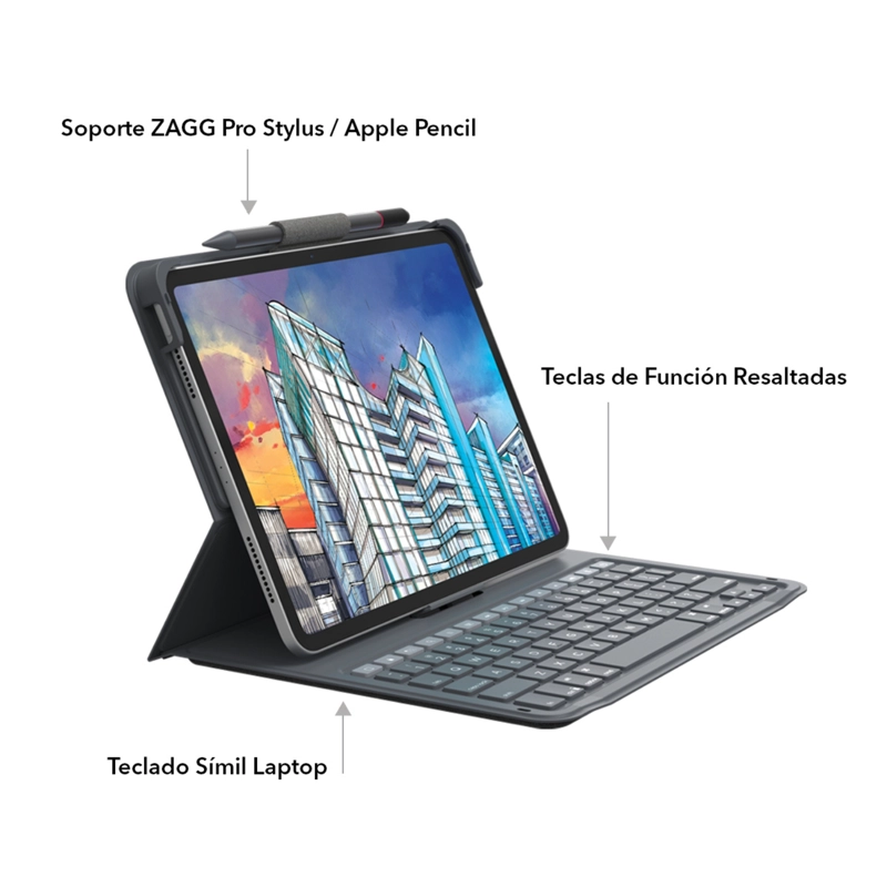 FUNDA CON TECLADO MESSENGER FOLIO 2 PARA IPAD 10,9 10 GEN - 4
