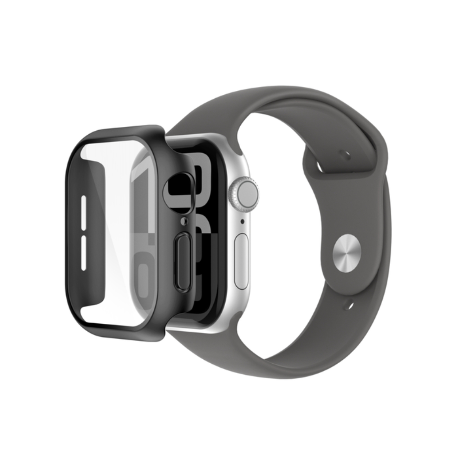 BUMPER PARA APPLE WATCH SERIES 10 DE 42 MM NEGRO - 1