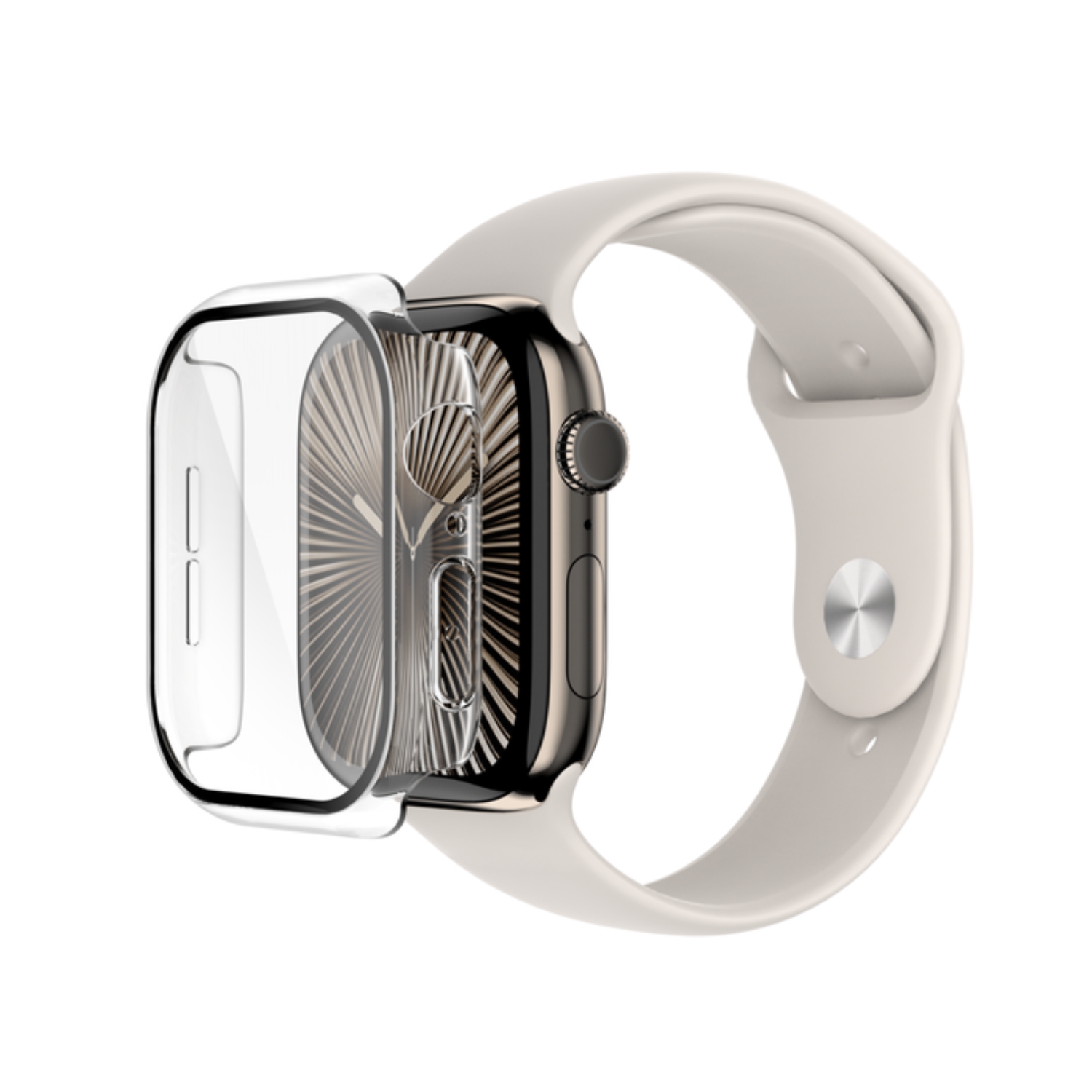 BUMPER PARA APPLE WATCH SERIES 10 DE 46 MM TRANSPARENTE - 1