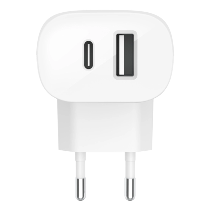 CARGADOR DE PARED DOBLE BOOSTCHARGE USB-C Y USB-A DE 37 W - 5
