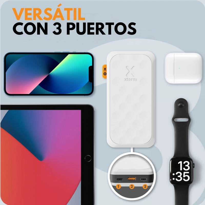 BATERIA 20.000 MAH 35W FUEL SERIES XTORM NEGRO MEDIANOCHE - 7