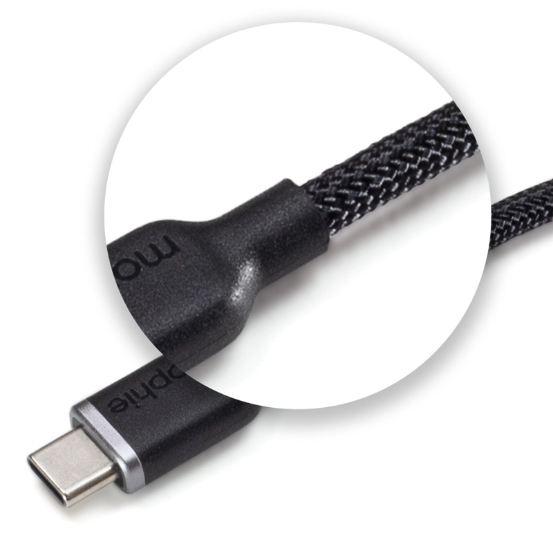 CABLE USB-C A LIGHTNING 2M 30W MOPHIE NEGRO - 6