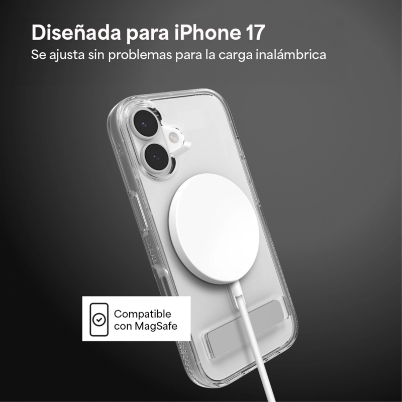 CARCASA CRYSTAL PALACE SNAP PARA IPHONE 17 TRANSPARENTE - 5