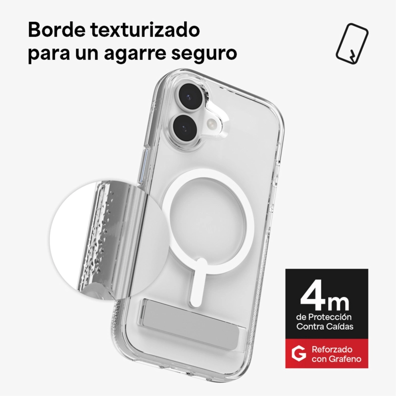 CARCASA CRYSTAL PALACE SNAP PARA IPHONE 17 TRANSPARENTE - 7