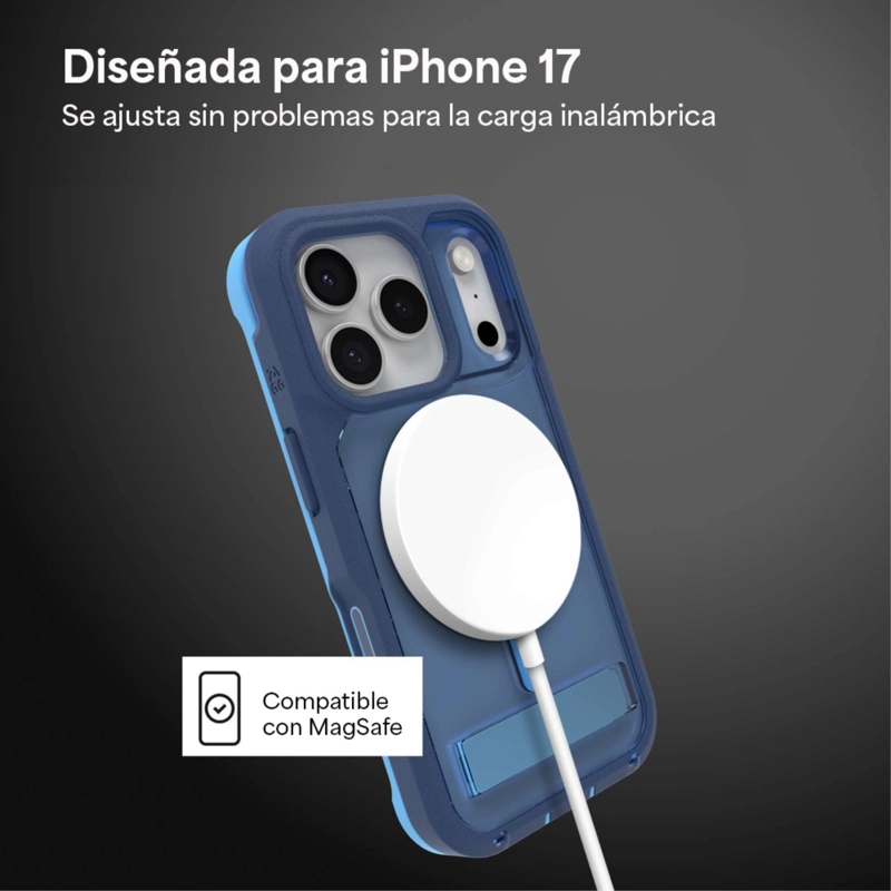CARCASA RAINIER SNAP PARA IPHONE 17 PRO HORIZONTE COBALTO - 3