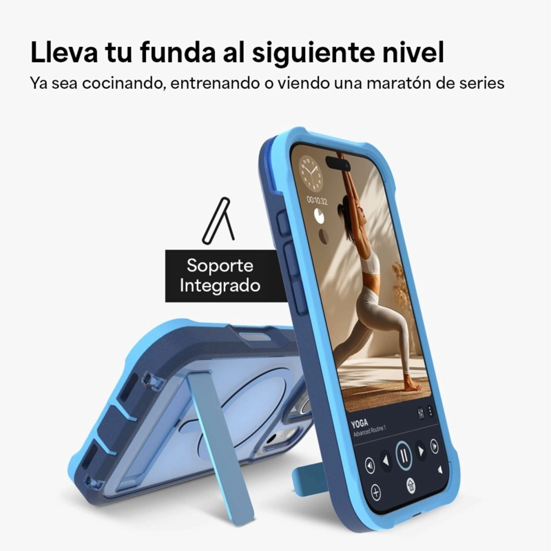 CARCASA RAINIER SNAP PARA IPHONE 17 PRO HORIZONTE COBALTO - 5