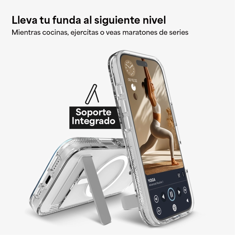 CARCASA CRYSTAL PALACE SNAP PARA IPHONE 17 PRO TRANSPARENTE - 8