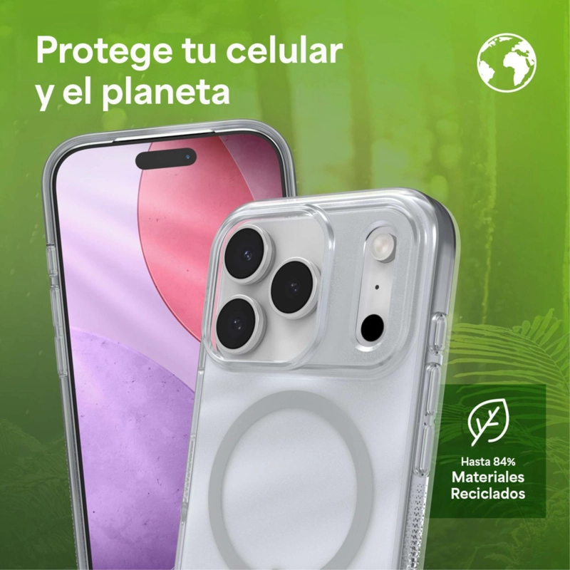 CARCASA MILAN SNAP PARA IPHONE 17 PRO REMOLINO DE GLITTER - 6