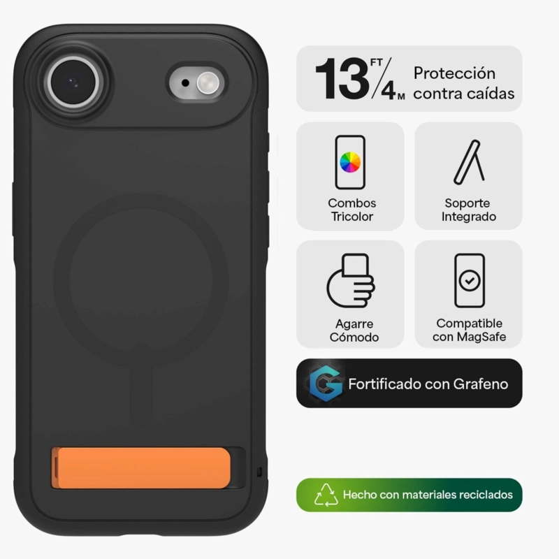 FUNDA SEDONA SNAP IPHONE 17 AIR ZAGG NEGRA - 2