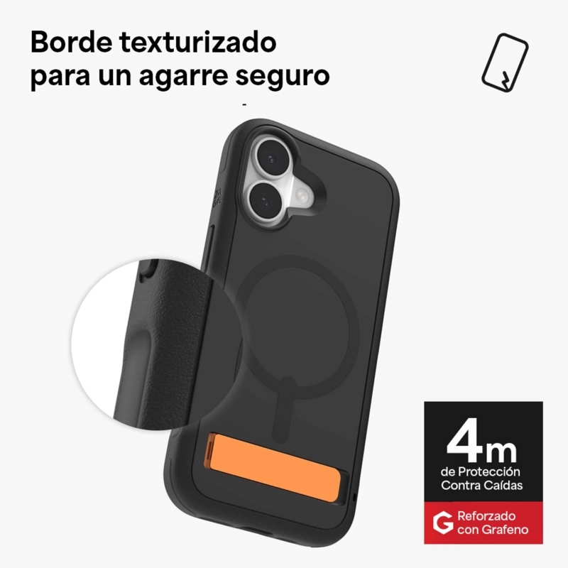 CARCASA SEDONA SNAP PARA IPHONE 17 NEGRO INTENSO - 5