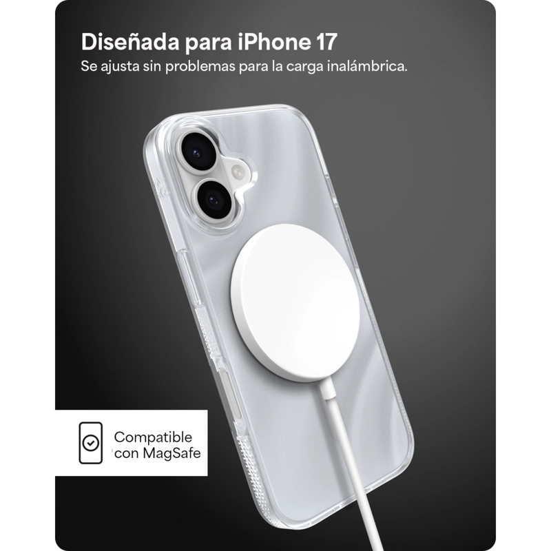 CARCASA MILAN SNAP PARA IPHONE 17 REMOLINO DE GLITTER - 3
