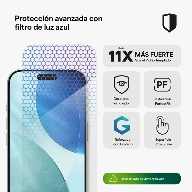 PROTECTOR DE PANTALLA PARA IPHONE 17 GLASS XTR5 - 3