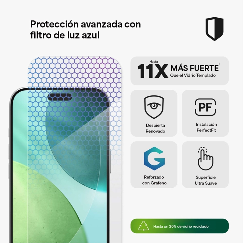 PROTECTOR DE PANTALLA PARA IPHONE AIR GLASS XTR5 - 3
