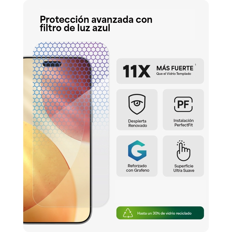 PROTECTOR DE PANTALLA PARA IPHONE 17 PRO MAX GLASS XTR5 - 3