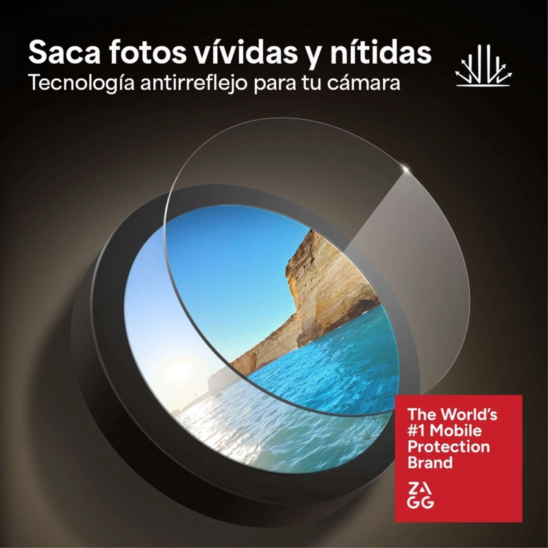 PROTECTOR DE LENTES DE CAMARA ZAGG IPHONE 17 PRO Y PRO MAX - 6