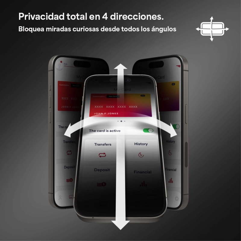 PROTECTOR DE PANTALLA ZAGG PARA IPHONE 17 PRO PRIVACY XTR - 3
