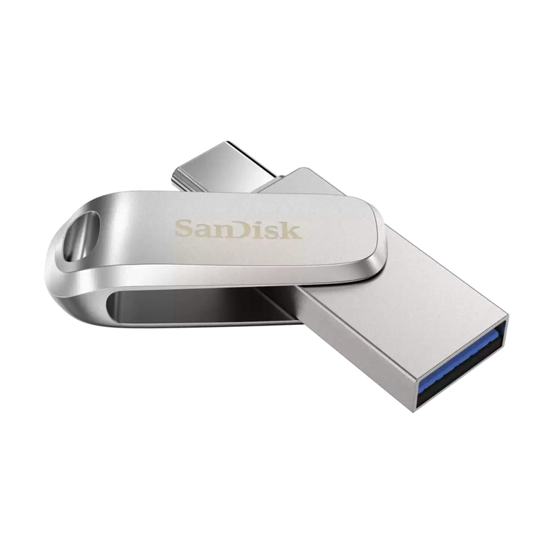 PENDRIVE SANDISK ULTRA DUAL DRIVE LUXE 512GB PLATA - 2