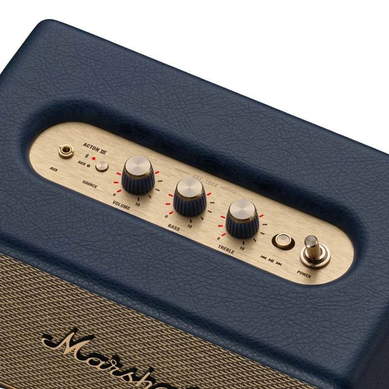 PARLANTE BLUETOOTH MARSHALL ACTON III AZUL MEDIANOCHE - 4