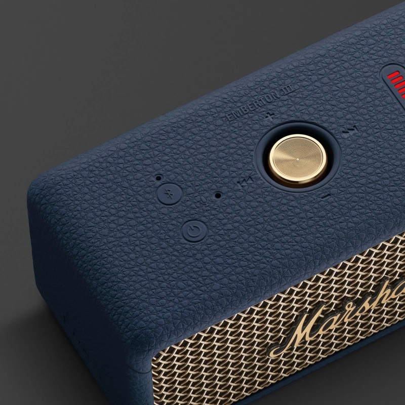 PARLANTE BLUETOOTH MARSHALL EMBERTON III AZUL MEDIANOCHE - 4