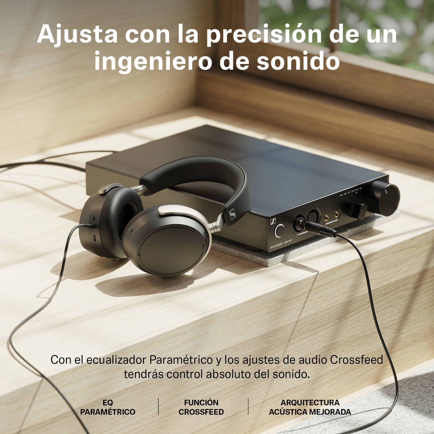 AUDIFONOS OVER-EAR HD B630 WIRELESS ANC SENNHEISER NEGRO - 6