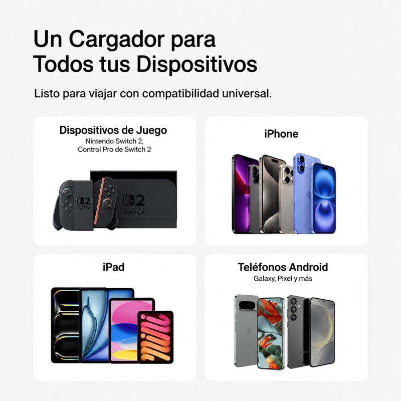 BATERIA 20.000 MAH CON CABLE USB-C PARA NINTENDO SWITCH 2 - 5
