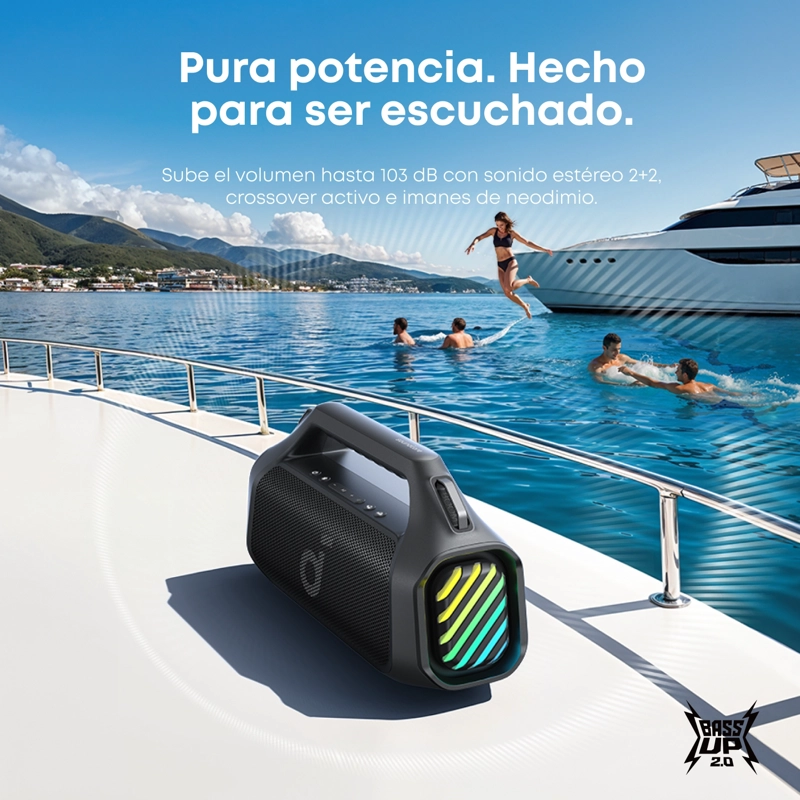 PARLANTE PORTATIL BOOM 2 PLUS SOUNDCORE - 7