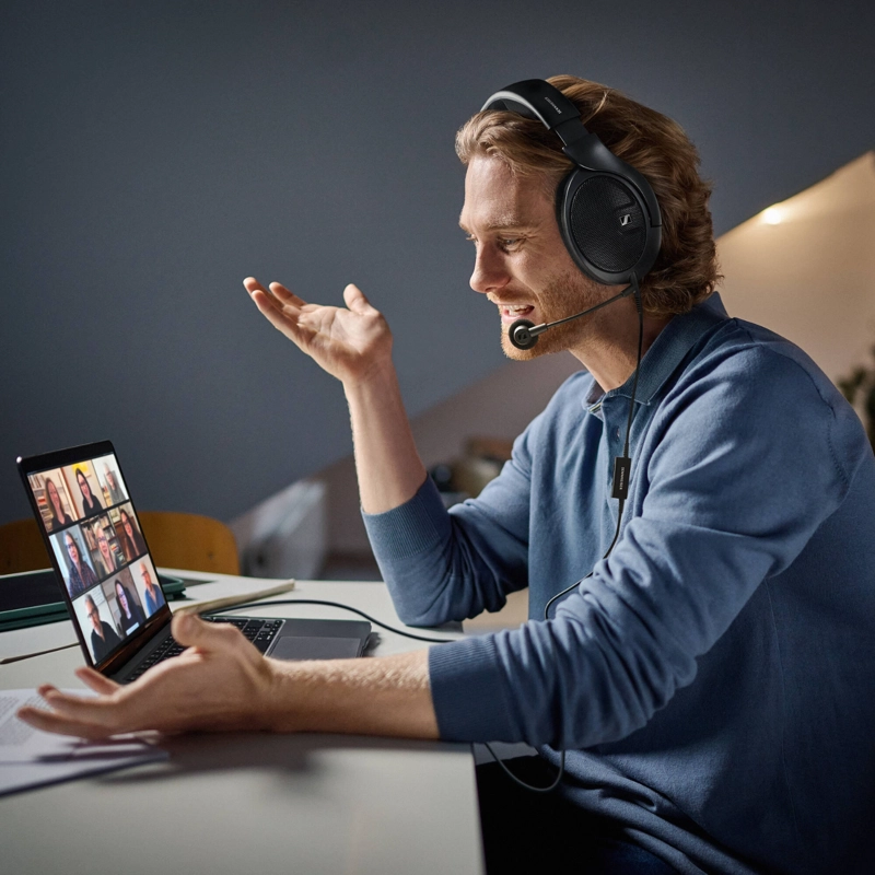 MICROFONO BOOM HD 500 BAM SENNHEISER NEGRO - 4