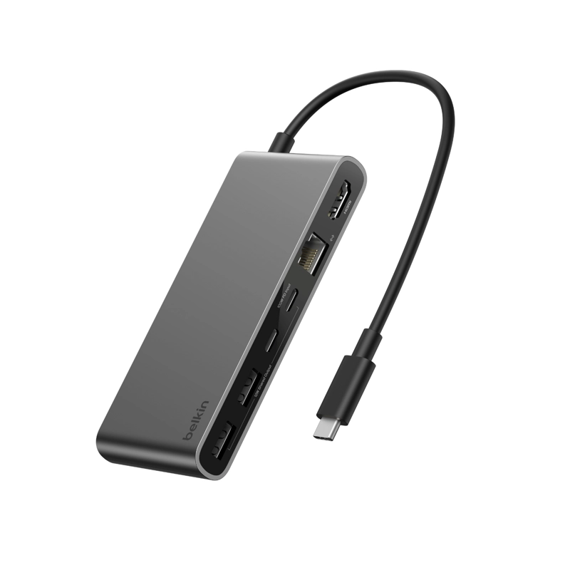 HUB USB-C DE 8 PUERTOS GRIS ESPACIAL - 2