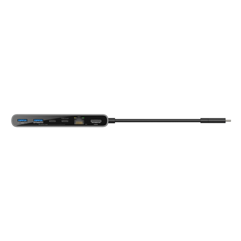 HUB USB-C DE 8 PUERTOS GRIS ESPACIAL - 5