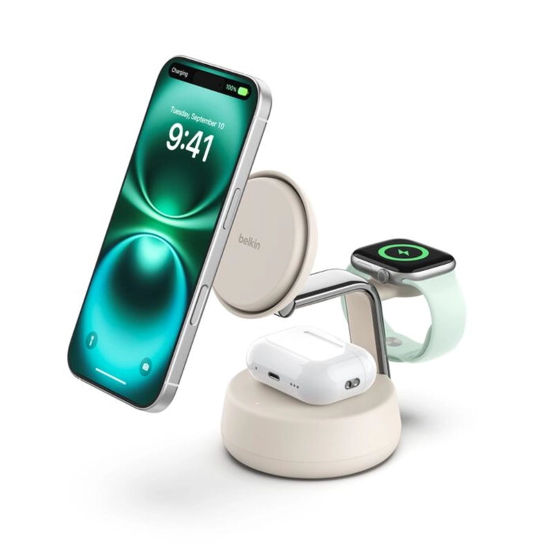 BELKIN BASE DE CARGA 3 EN 1 ULTRACHARGE PRO QI2 25W
