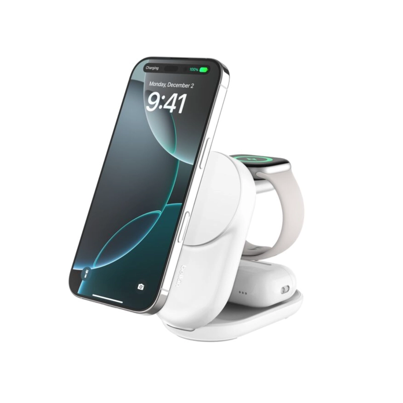 BASE DE CARGA 3 EN 1 PLEGABLE ULTRACHARGE QI2 25W - 1