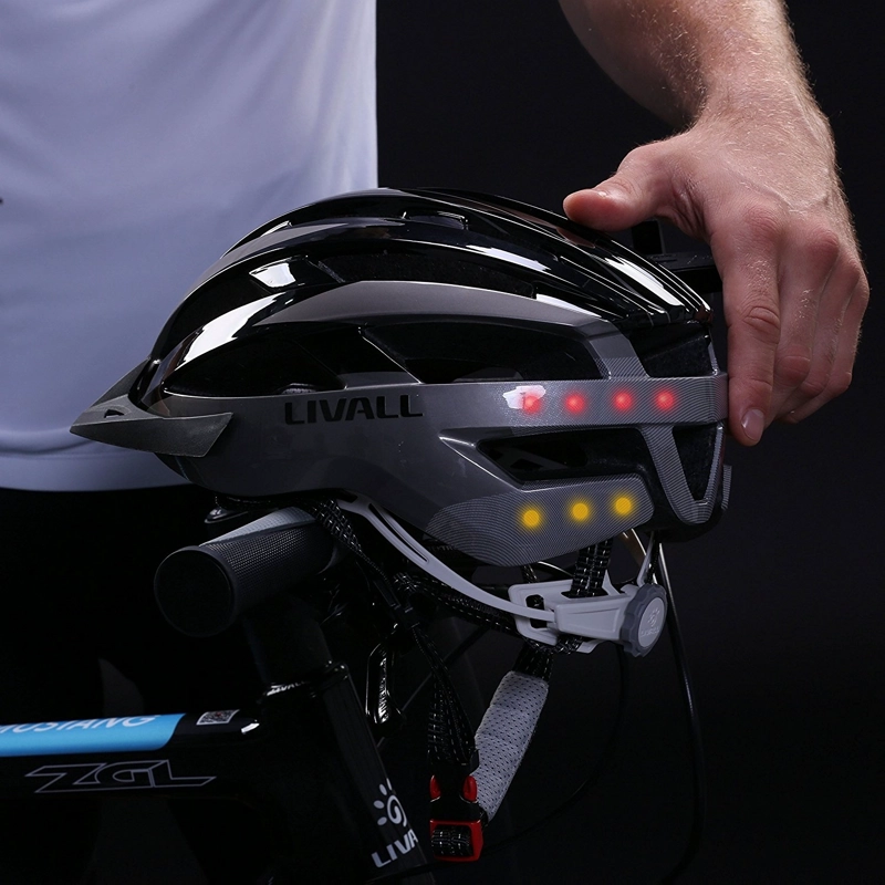 CASCO INTELIGENTE LED LIVALL MT1 NEO TALLA L ROJO - 4